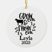 Show Heifer 4H Ornament (Voorkant)