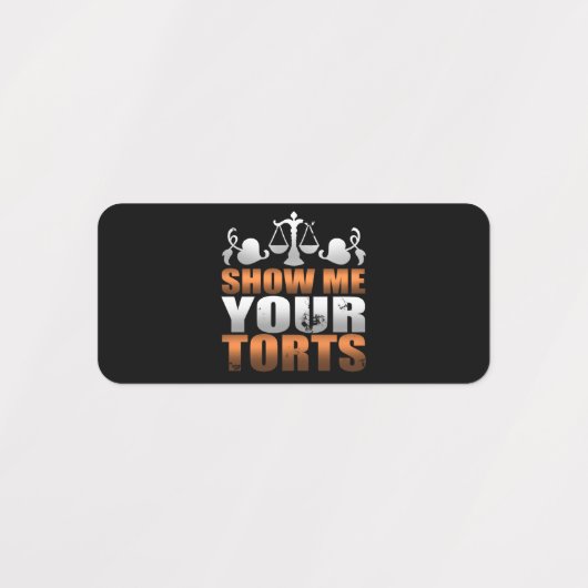 Show Ik je folterjurist-student Paralegal Labels (Design 2)