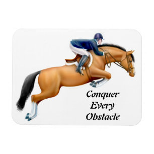 Show Jumper Equestrian Horse Premium Magneet