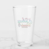 Show Kindheid voor dieren Rainbow Typografie Glas (Achterkant)