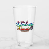 Show Kindheid voor dieren Rainbow Typografie Glas (Voorkant)