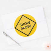 Show Langzame ronde sticker (Envelop)