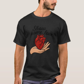 Show Love with a Heartfulouch girl T-shirt