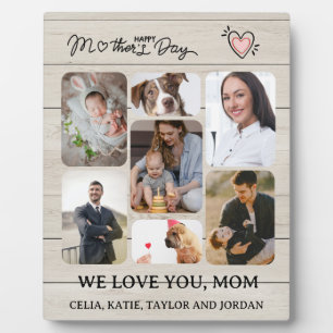 Show Mam You Care: Gepersonaliseerde houten foto Fotoplaat