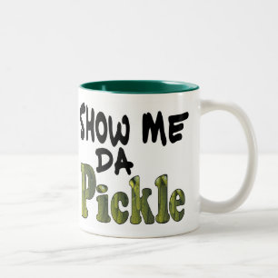 Show Me Da Pickle Tweekleurige Koffiemok