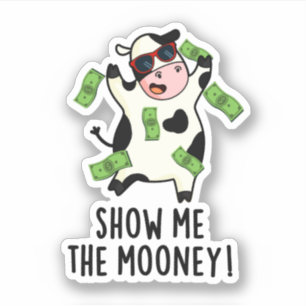 Show me De grappige Koe van de Mooney Sticker