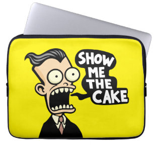 Show me de taart laptop sleeve