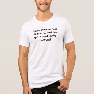 Show me een onbaatzuchtige miljardair Tri-Blend shirt