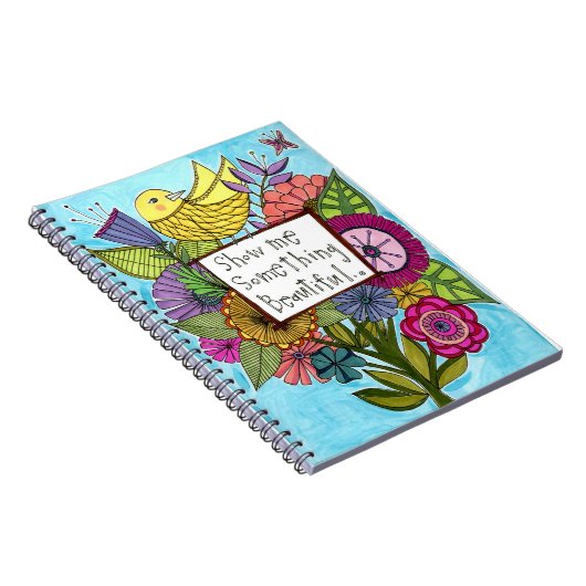 Show me iets moois notebook notitieboek (Rechterzijde)