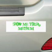 Show me je burgemeester bumpersticker (Op auto)