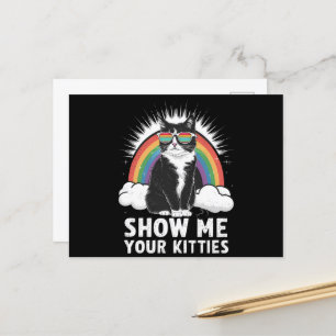 Show me je Katten grappig lesbisch gay pride lgbt Briefkaart