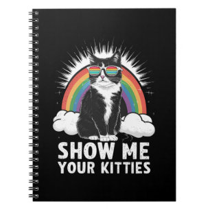 Show me je Katten grappig lesbisch gay pride lgbt Notitieboek