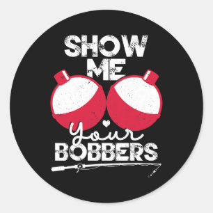 Show me je klossen Funny Vist Gezegde Ronde Sticker