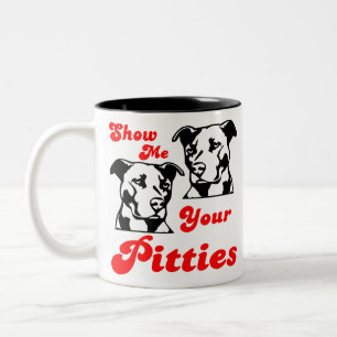 Show me je pitten #USAPatriotGraphics © Tweekleurige Koffiemok