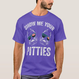 Show me je Pitties Pitbull Dog Rescue Mannen Gift T-shirt