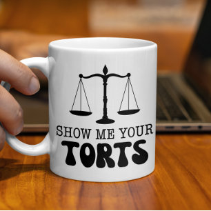 Show me uw onrechtmatige daad, grappige advocaat, koffiemok
