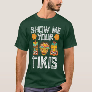 Show Me Yourikis Hawaiian Luau Partyiki Bar vintag T-shirt