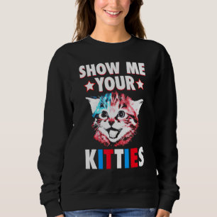 Show mij Uw Katten Kat Retro Zonneset Trui