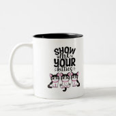 Show mij Uw Katten tweetone koffie Mok (Links)
