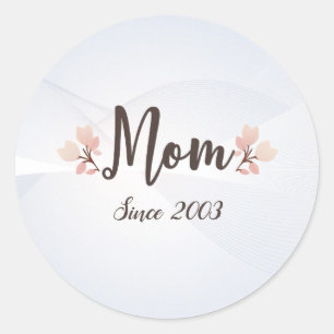 Show Mom Hoe lang ze al een superster is Ronde Sticker
