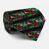 show paardenrennen winnen stropdas (Opgerold)