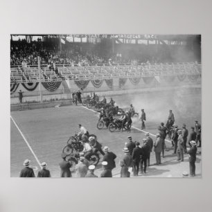 Show politie — Begin motorrijwiel Poster