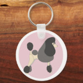 Show Poodle Sleutelhanger (Achterkant)