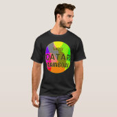 Show Qatar rainbow retro T-shirt (Voorkant volledig)