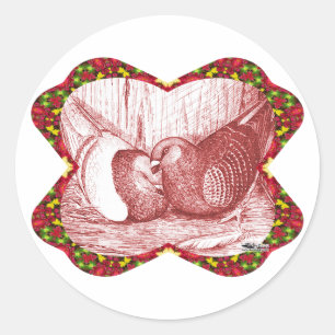 Show racers in rood ronde sticker