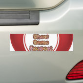 Show sommige respecteren art print bumpersticker (Op auto)