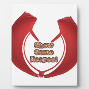 Show sommige respecteren art print fotoplaat