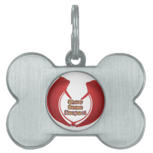 Show sommige respecteren art print huisdieren naamplaatje