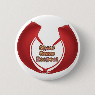 Show sommige respecteren art print ronde button 5,7 cm