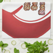 Show sommige respecteren art print theedoek (Gevouwen)