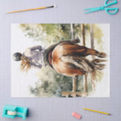 Show springen eventing paard decoupage tissuepapier (Craft)