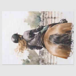 Show springen eventing paard decoupage tissuepapier