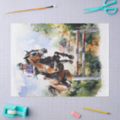 Show springen eventing paard decoupage tissuepapier (Craft)