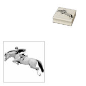 Show springen paard rubberen stempel (Gestempeld)