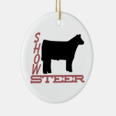 Show Steer Keramisch Ornament (Rechts)