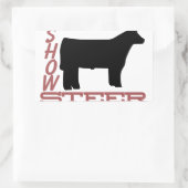 Show Steer Rechthoekige Sticker (Tas)
