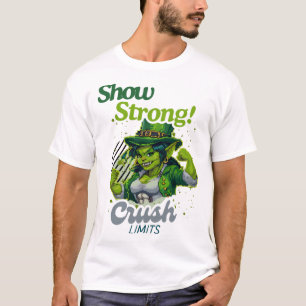 Show sterk! Crush Grenzen Groene Goblin Power T-shirt
