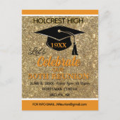 Show stopper Class Reunion invitation post card (Devant)