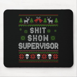 -show Supervisor Kersttrui Funny Ugly Xmas Muismat
