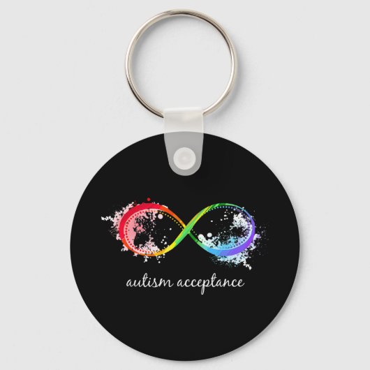 Show support for Autism and its acceptance with th Sleutelhanger (Voorkant)