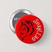 Show Uw Gorilla Pride met een Ronde Button 5,7 Cm (Voorkant /achterkant)