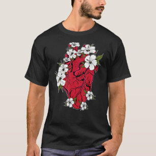 Show uw liefde bloemdokter anatomisch hart en t-shirt