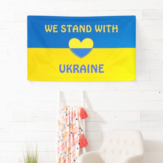 Show uw steun aan Oekraïne met dit Spandoek (Insitu)