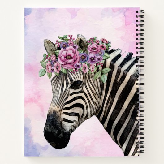 Show Uw Stripes Zelden Zelden Zebra van Ziektebewu Notitieboek (Achterkant)