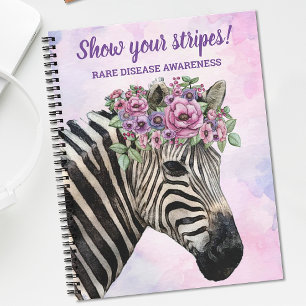 Show Uw Stripes Zelden Zelden Zebra van Ziektebewu Notitieboek