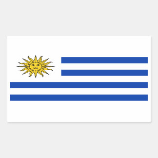 Show uw trots in Uruguay! Rechthoekige Sticker